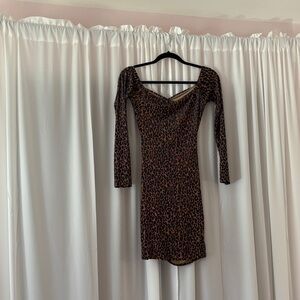 Elegant Leopard Print Dress